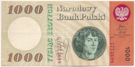 Lengyelország 1965. 1000Zl 'L 4774698' T:III Poland 1965. 1000 Zlotych 'L 4774698' C:F