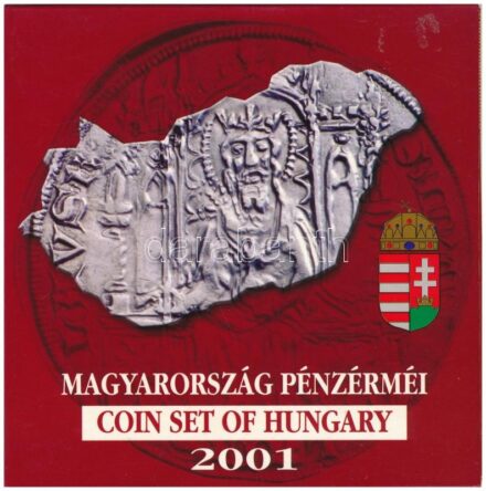 2001. 1Ft-100Ft (7xklf) forgalmi sor szettben, 'Magyarország pénzérméi' sorozat, belső tok ragasztása kissé elengedett T:PP patina Adamo FO34.1