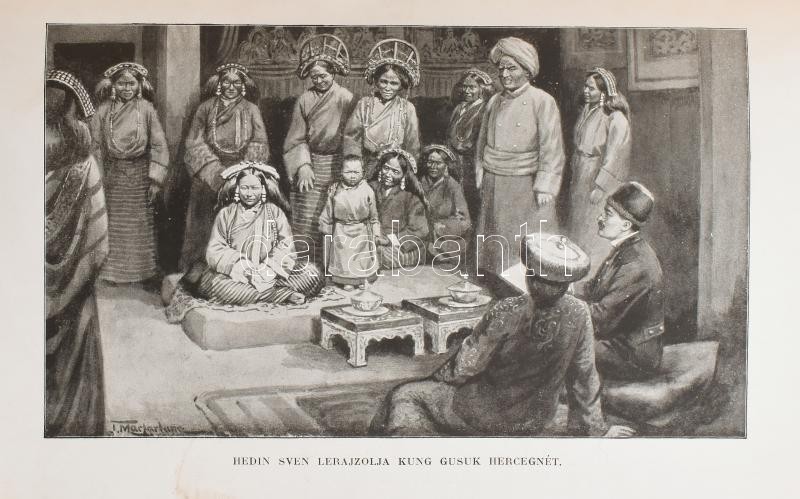 Hedin, Sven: Transzhimalája. Felfedezések és kalandok Tibetben. Ford.: Kondor Alfréd. Magyar Földrajzi Társaság Könyvtára. Bp., é.n., Lampel R. (Wodianer F. és Fiai), VI+330 p. +47 (42 fekete-fehér képtábla, 4 színes képtábla, 1 - Image 3