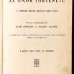 Mez?fi Vilmos, Elek Sándor: Évezredek története, Az Ó-kor története. Bp. é.n. Fráter és Társa könyvnyomdája, I. kötet Modern nyl kötésben - Image 2