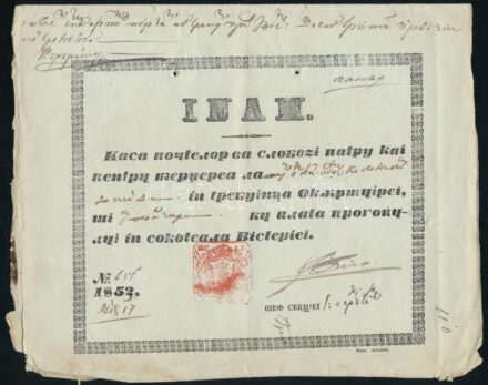 1853 Régi okmány