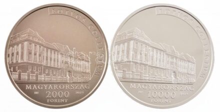 2019. 2000Ft Cu-Ni 'Eötvös Loránd halálának 100. évfordulója' kapszulában + 10.000Ft Ag 'Eötvös Loránd halálának 100. évfordulója' kapszulában, tanúsítvánnyal, tájékoztatóval T:BU,PP kis patina Adamo EM378, EM379