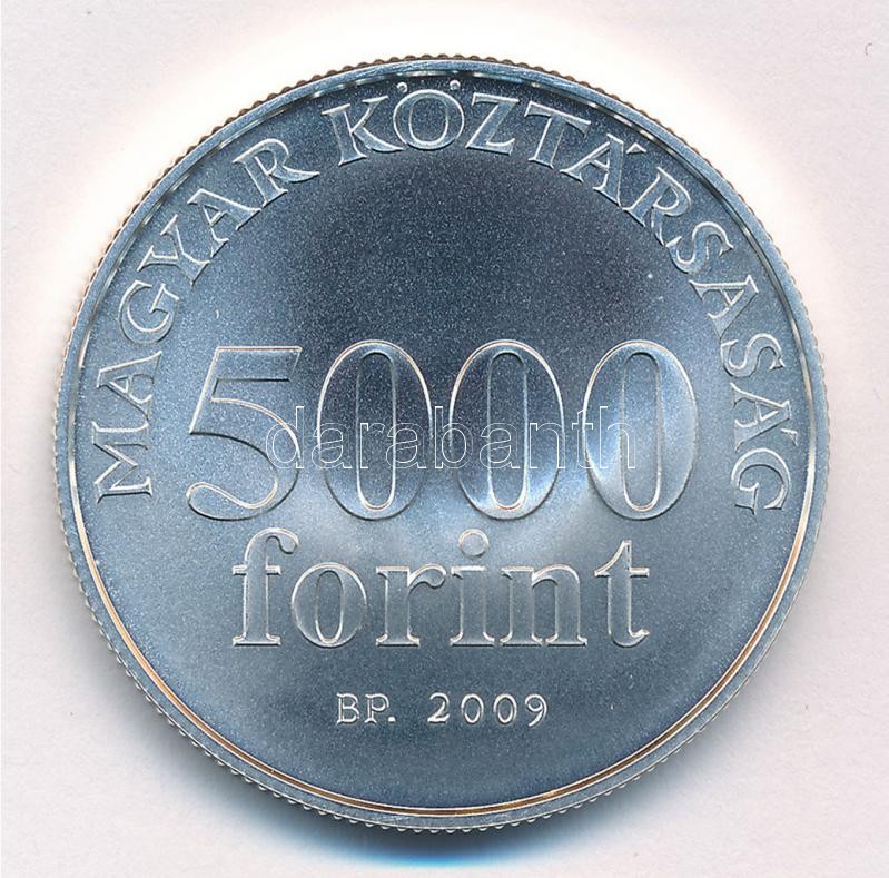2009. 5000Ft Ag 'Radnóti Miklós' kapszulában, tanúsítvánnyal, tájékoztatóval T:BU minimális patina Adamo EM220 - Image 2