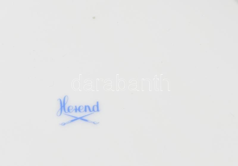 Herendi csipkebogyó mintás óriás porcelán kaspó. Kézzel festett, jelzett, hibátlan. d: 30 cm, m: 20,5 cm - Image 4