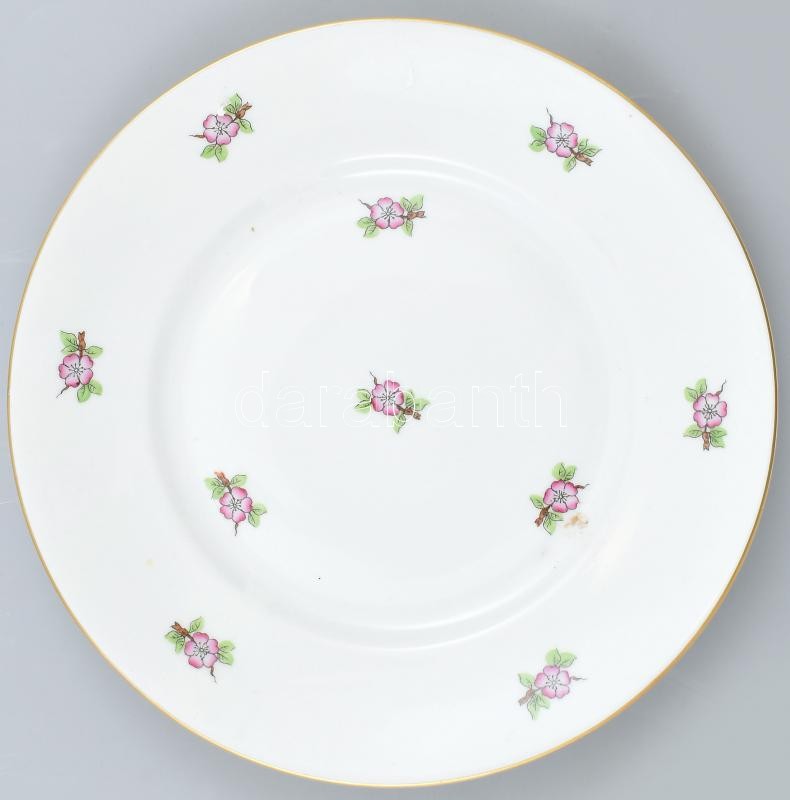 Herendi ETON mintás süteményes tányér. Kézzel festett, jelzett, hibátlan. D:20,5 cm