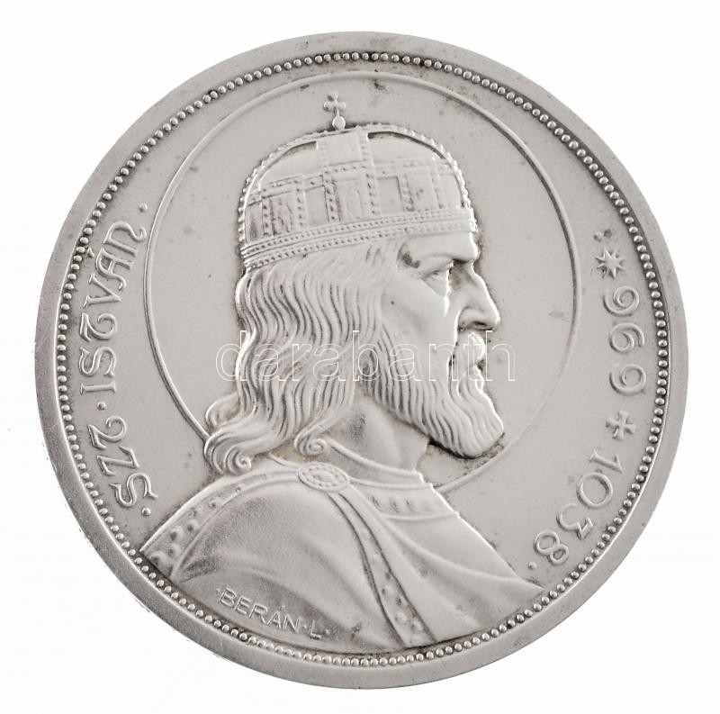1938. 5P Ag 'Szent István' T:1-,2 patina, karc Adamo P8.1 - Image 2