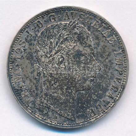 Ausztria 1860A 1Fl Ag T:2 patina Austria 1860A 1 Florin Ag C:XF patina Krause KM#2219