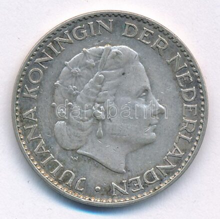 Hollandia 1956. 1G Ag 'I. Julianna' T:2 Netherlands 1956. 1 Gulden Ag 'Juliana' C:XF Krause KM#184
