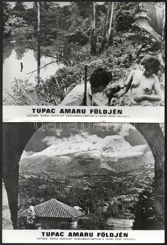 1969 ,,Tupac Amaru földjén' című perui - szovjet film jelenetei és szereplői, 13 db vintage produkciós filmfotó, ezüst zselatinos fotópapíron, kisebb hibákkal, 18x24 cm - Image 3