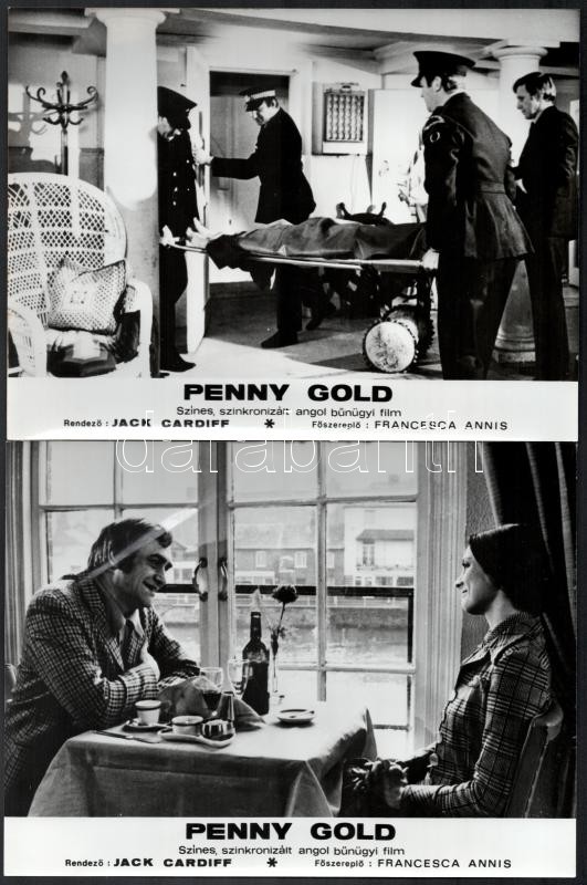 cca 1974 ,,Penny Gold' című angol bűnügyi film jelenetei és szereplői, 19 db vintage produkciós filmfotó, ezüst zselatinos fotópapíron, kisebb hibákkal, 18x24 cm - Image 2