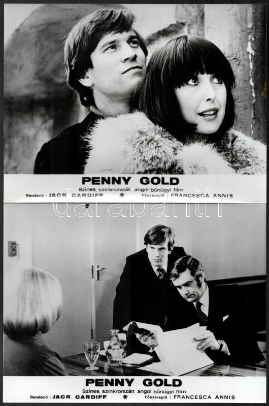 cca 1974 ,,Penny Gold' című angol bűnügyi film jelenetei és szereplői, 19 db vintage produkciós filmfotó, ezüst zselatinos fotópapíron, kisebb hibákkal, 18x24 cm - Image 4