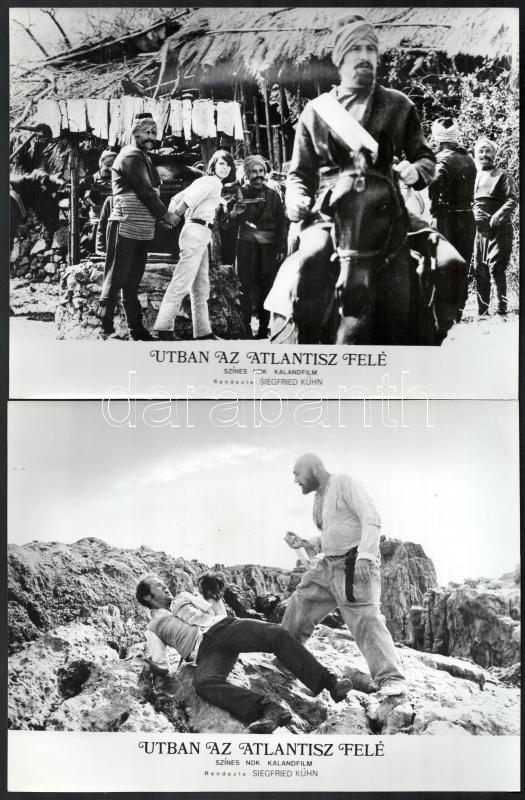 1978 ,,Útban az Atlantisz felé' című NDK kaland film jelenetei és szereplői, 13 db vintage produkciós filmfotó, ezüst zselatinos fotópapíron, 18x24 cm - Image 4