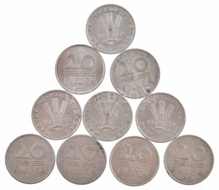 1953-1966. 20f Al (10xklf) T:2,2- patina, karc Adamo F4.1