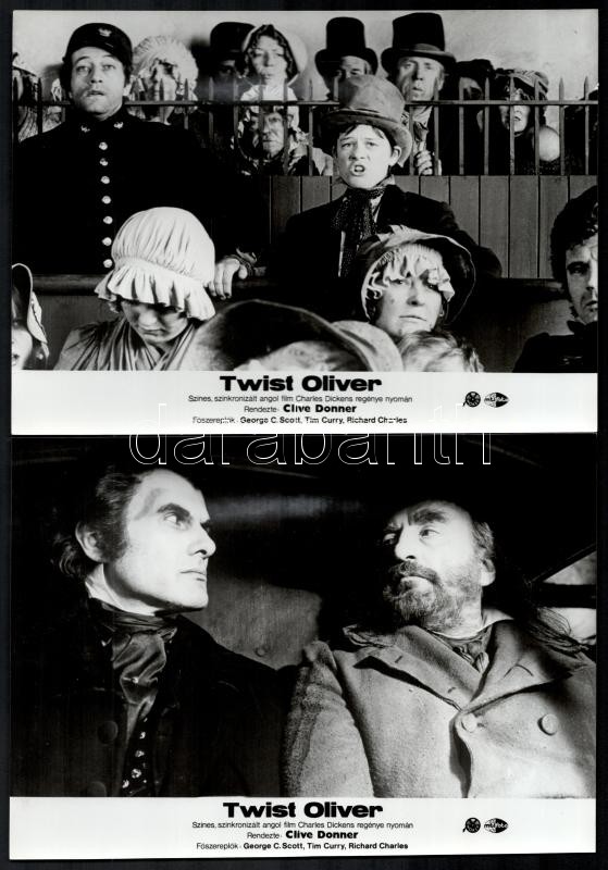 cca 1974 ,,Twist Oliver' című angol film jelenetei és szereplői, 6 db vintage produkciós filmfotó, ezüst zselatinos fotópapíron, 18x24 cm - Image 3
