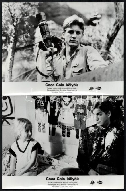 1985 ,,Coca Cola kölyök' című ausztrál film jelenetei és szereplői, 10 db vintage produkciós filmfotó, ezüst zselatinos fotópapíron, 18x24 cm