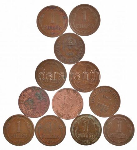 1926-1939. 1f Br (12xklf) T:2-3 patina, karc Adamo P1