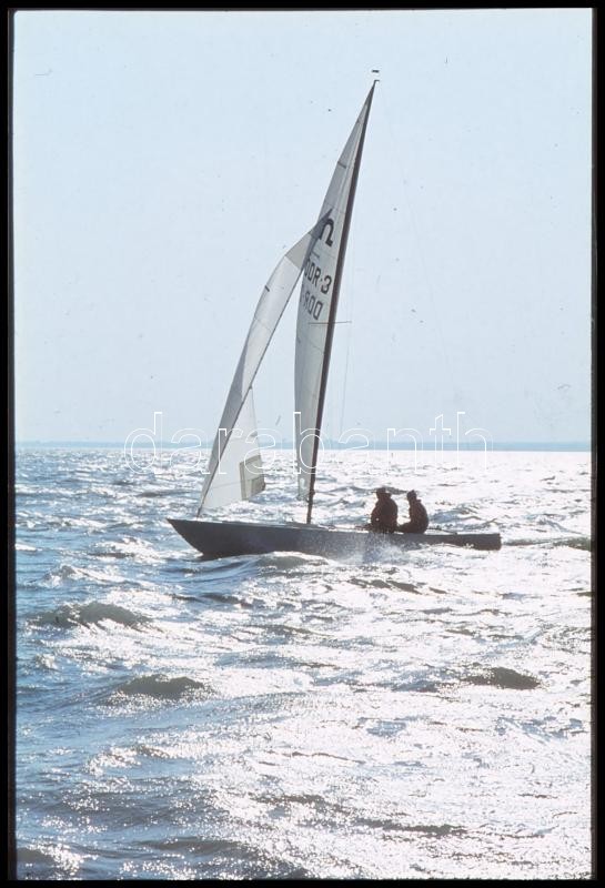 cca 1978 Balatoni vitorlások, profi minőségű, szabadon felhasználható felvételek, 21 db vintage DIAPOZITÍV, 24x36 mm - Image 4