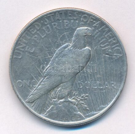 Amerikai Egyesült Államok 1922. 1$ Ag 'Béke' T:3 karc USA 1922. 1 Dollar Ag 'Peace' C:F scratched Krause KM#150