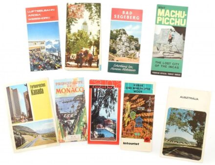 cca 1960-1970 9 db vegyes külföldi utazási prospektus