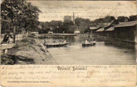 1905 Palics, Palic; Fürdő. Heumann Mór kiadása / spa (EK)