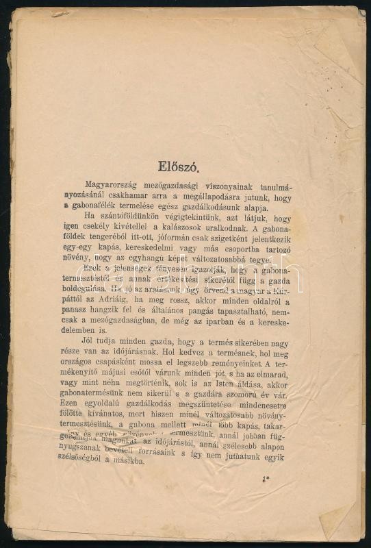 Kusutány Tamás: Adatok a buzasikér és a buzalisztek ismertetéséhez. Különlenyomat. Bp., 1902., MTA, 187-231 p. Kiadói papírkötés, szakadt, kissé sérült borítóval. + Faber Sándor: A gabonafélék termesztése. Bp., 1911., Pallas, - Image 2