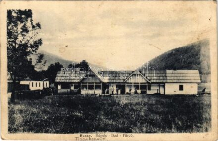 Tiszaborkút, Kvaszi, Kvasy (Máramaros); fürdő. H. Rosenbeck kiadása / Kúpele / Bad / spa (EB)