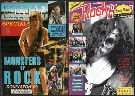cca 1990 2 db Rock/metál zene témájú magazin, magyar és német nyelvű