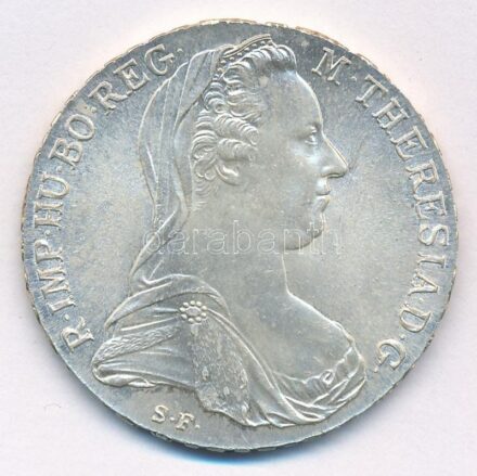 Ausztria 1780SF Tallér Ag 'Mária Terézia' utánveret T:1- Austria 1780SF Thaler Ag 'Maria Theresia' restrike C:AU Krause KM#T1