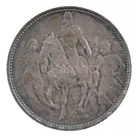 1896KB 1K Ag 'Millenium' T:1-,2 felszíni karc, patina Adamo K5.2