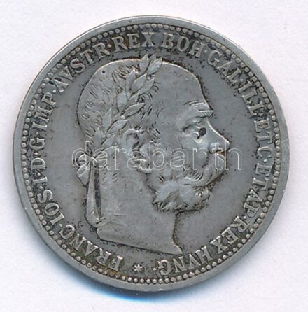 Ausztria 1895. 1K Ag 'Ferenc József' T:2- Austria 1895. 1 Corona Ag 'Franz Joseph' C:VF Krause KM#2804