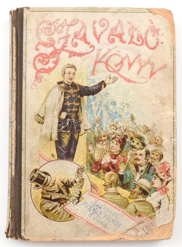 Szavaló-könyv. Szavalásra legalkalmasabb költői és prózai művekből összeállította gyűjtemény a magyar ifjúság számára. Bp., én., Méhner Vilmos-ny., 359 p. Kiadói illusztrált félvászon-kötés, kopott borítóval, sérült,