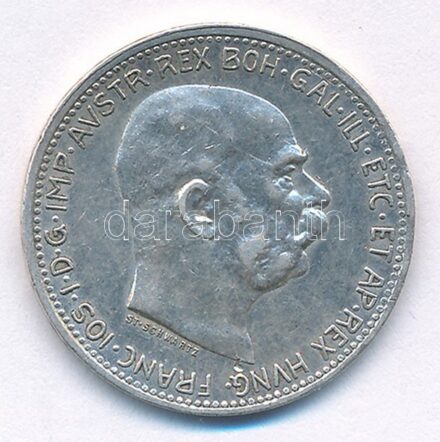 Ausztria 1914. 1K Ag 'Ferenc József' T:2 karc Austria 1914. Corona Ag 'Franz Joseph' C:XF scratch Krause KM# 2820