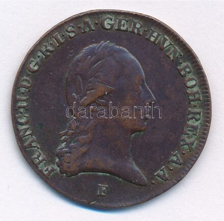 Ausztria 1801F 3Kr Cu 'I. Ferenc' Hall T:2 karc Austria 1801F 3 Kreuzer Cu 'Franz II' Hall C:XF scratch