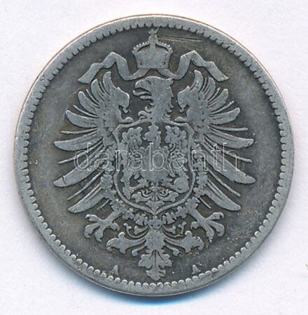 Német Birodalom 1875A 1M Ag 'I. Vilmos' T:3 German Empire 1875A 1 Mark Ag 'Wilhelm I' C:F