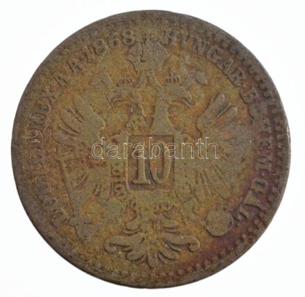 Ausztria 1868. 10kr Ag 'Ferenc József' T:3 Austria 1868. 10 Kreuzer Ag 'Franz Joseph' C:F Krause KM#2206