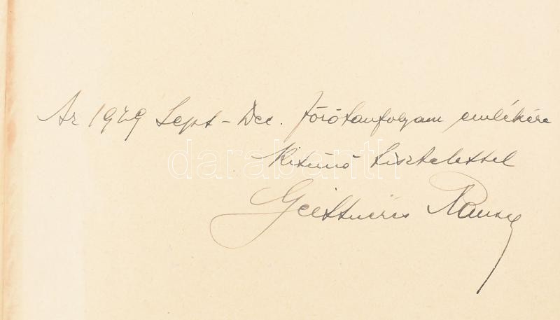 Szopori Nagy Jolán: Magyar nők szakácskönyve. Bp., 1910, Kertész József. Félvászon kötésben, jó állapotban. 1929-es főzötanfolyami ajándékozási bejegyzéssel - Image 2