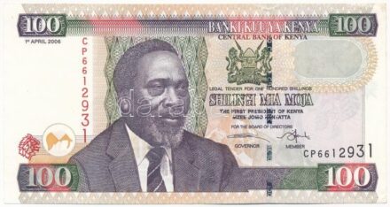 Kenya 2006. 100Sh 'CP 6612931' T:III szép papír Kenya 2006. 100 Shillings 'CP 6612931' C:F nice paper Krause P#48