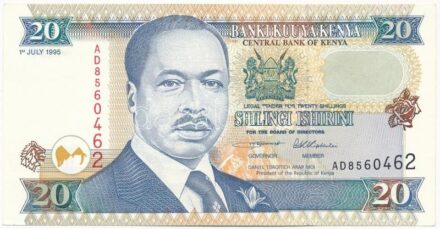 Kenya 1995. 20Sh 'AD 8560462' T:III szép papír Kenya 1995. 20 Shillings 'AD 8560462' C:F nice paper Krause P#32