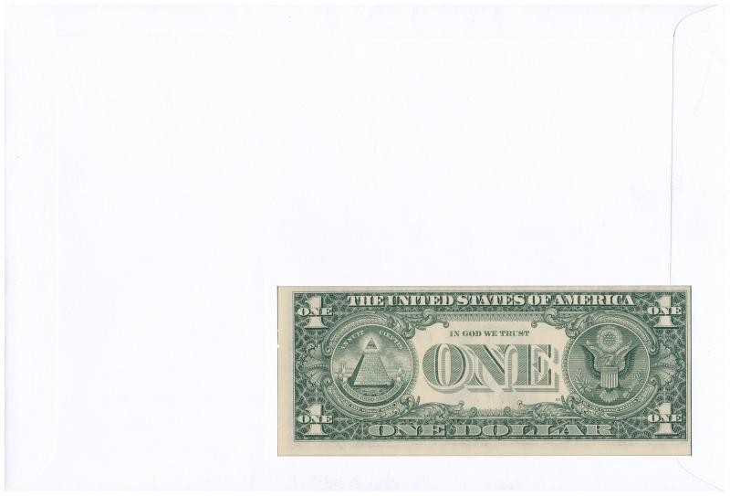 Amerikai Egyesült Államok 2001. 1$ felbélyegzett borítékban, bélyegzéssel T:I USA 2001. 1 Dollar in envelope with stamp and cancellation C:UNC - Image 2