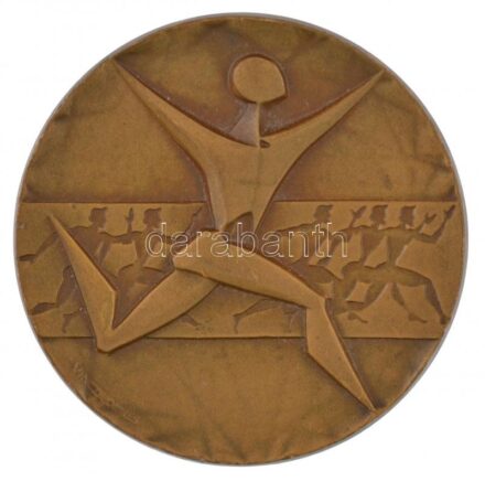 Vincze Dénes (1914-1972) 1965. 'FISU Világversenyei - Universiade 1965 Budapest' kétoldalas Br sportérem (55mm) T:2,2-