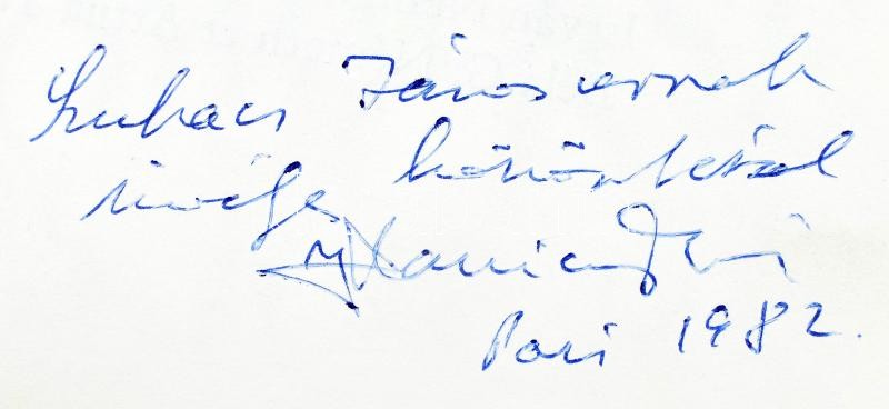 Klaniczay, Tibor: Histoire de la littérature Hongroise des origines a nos jours. Publié sous la direction de - - . Klaniczay Tibor által DEDIKÁLT példány. Bp.,1980,Corvina. Francia nyelven. Kiadói egészvászon-kötés, kiadói papír - Image 3