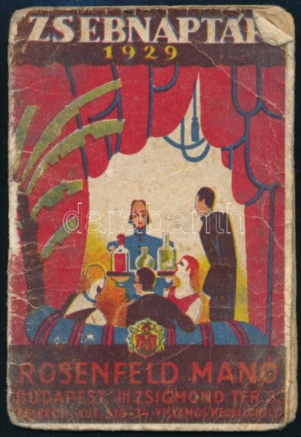 1929 Zsebnaptár irredenta szöveggel, kopott