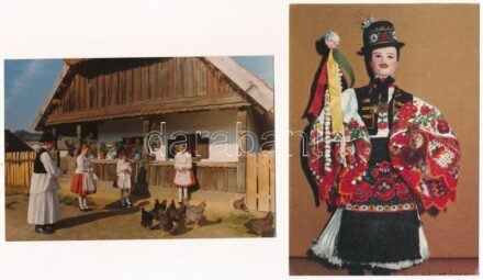 20 db MODERN motívum képeslap: népviselet / Cca. 20 modern motive postcards: folklore