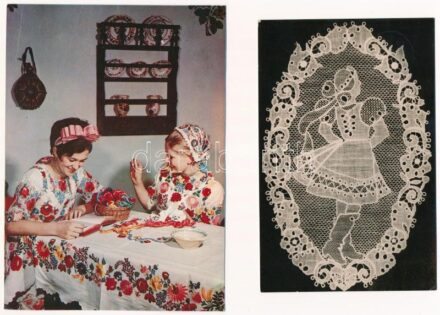 20 db MODERN motívum képeslap: népviselet / Cca. 20 modern motive postcards: folklore