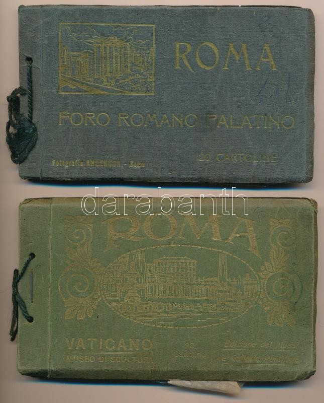 Roma, Rome; 2 postcard booklets with 40 postcards