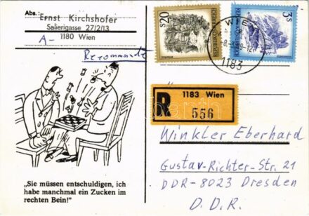 1989 Sie müssen entschuldigen, ich habe manchmal ein Zucken im rechten Bein! - Modern sakk / MODERN chess (EK)