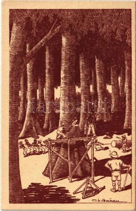 En Afrique 5. - Le 'Coupeur de bois' / African humour, The Wood-Cutter s: Ch. Boirau