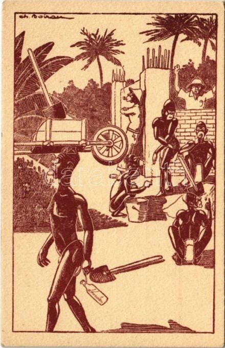 En Afrique 8. - Les Travailleurs / African humour, The Workers s: Ch. Boirau (EK)