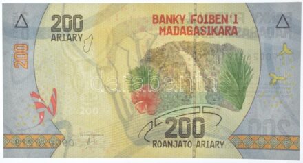 Madagaszkár DN (2017) 200A 'C 90026219' T:I Madagascar ND (2017) 200 Ariary 'C 90026219' C:UNC Krause P#98a