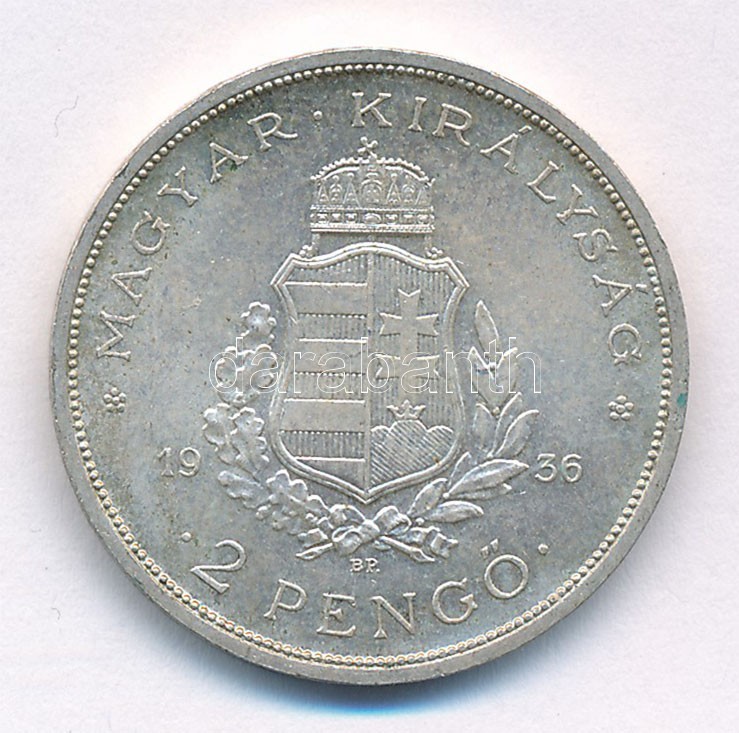 1936. 2P Ag 'Liszt' T:2 kis patina Adamo P7.3 - Image 2